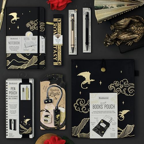 Image of IF Bookaroo Books & Stuff Pouch, Black /Dragon, One Size, Book & Stationery Bag