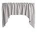 Zen Creative Designs Small Polka Dots Print Swag Cotton Window Valance Home DÃ©cor Bedroom Nursery Kitchen Window (Red on White)