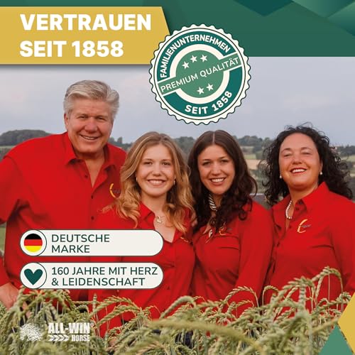 ALL-WIN Horse Hay Time 24/7 – 12 kg Strukturfutter für Pferde – Getreidefrei, Pferdefutter ohne Zuckerzusatz – Mit Timothee, Grünhafer & Luzerne – Staubfrei, magenfreundlich & rohfaserreich
