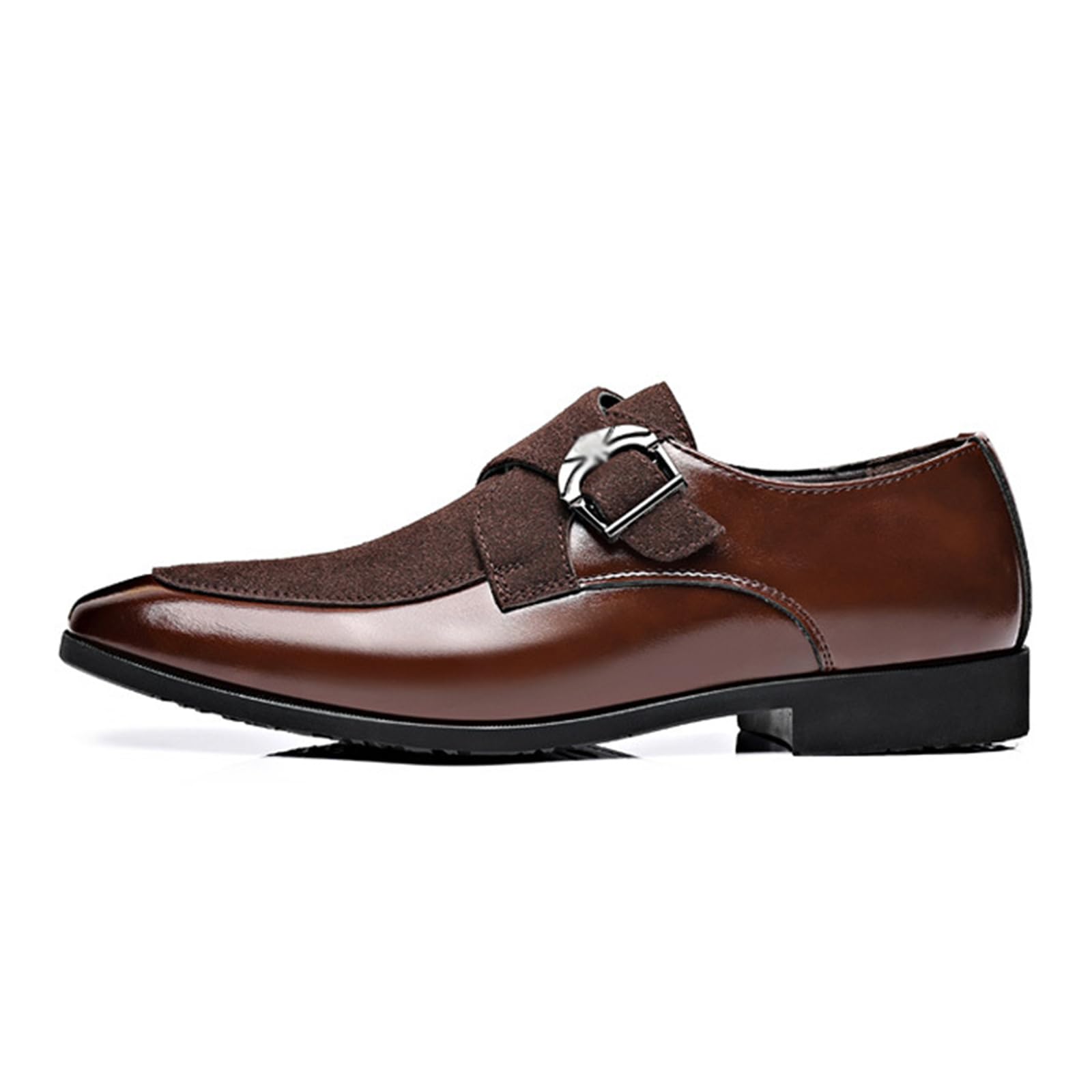Zapatos De Vestir De Punta Puntiaguda para Hombre Zapatos Oxford con Hebilla Zapatos De Boda Formales Y De Negocios