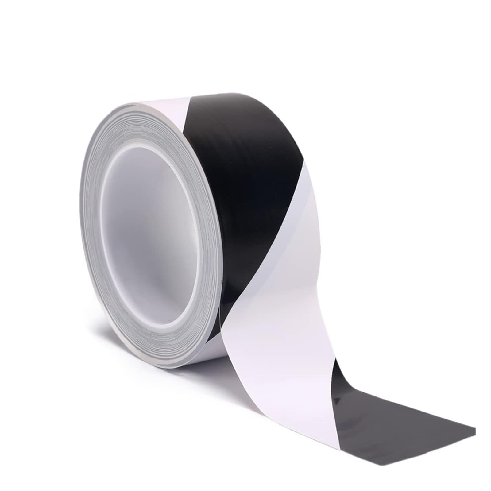 Selbstklebendes Warnmarkierungsband, schwarz und weiß, 33 m, 20–150 mm Breite(100MM x 33Meter)