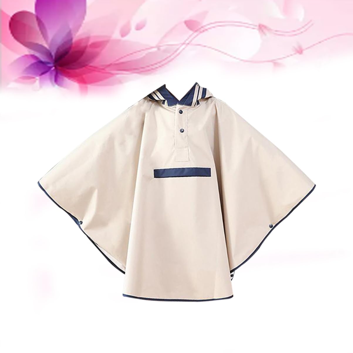 ropa de lluvia para niñas traje de lluvia capa impermeable abrigo pantalones impermeables poncho Poncho con capucha para Navy