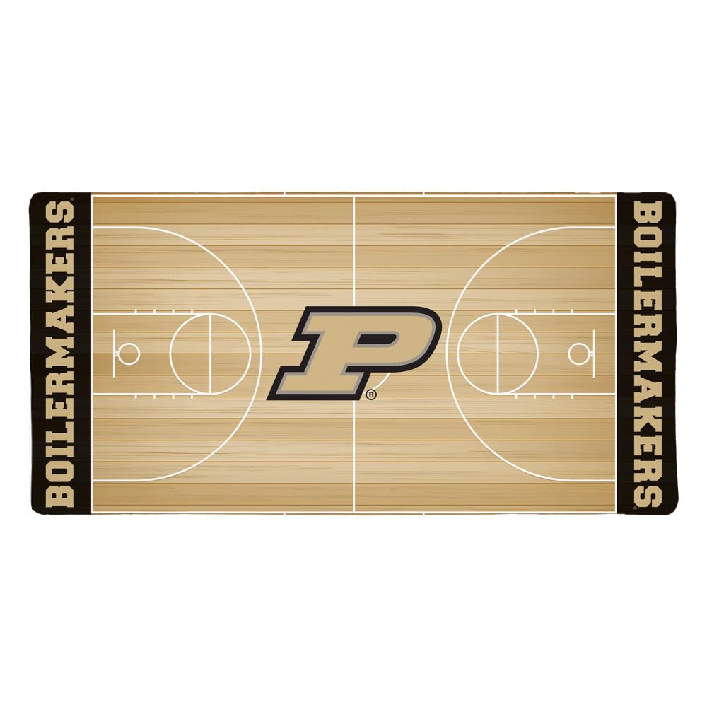 Purdue University Boilermakers Basketball Large Gaming Mouse Pad Desk Mat with Stitched Edges, Non-Slip Base for Gamer, Home and Office, 31.5 x 15.7