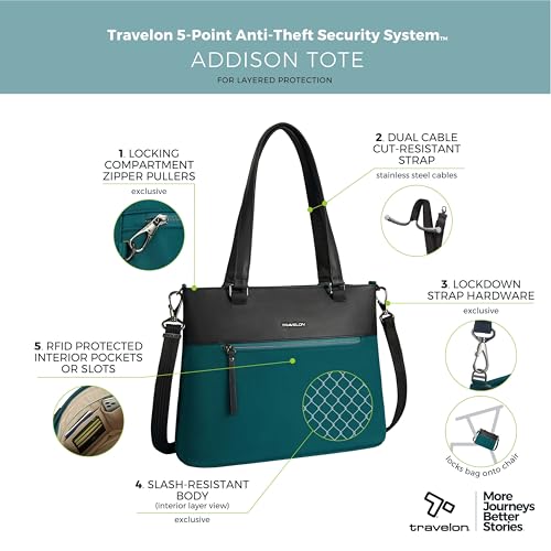 Image of Travelon Anti-Theft Addison Tote Bag