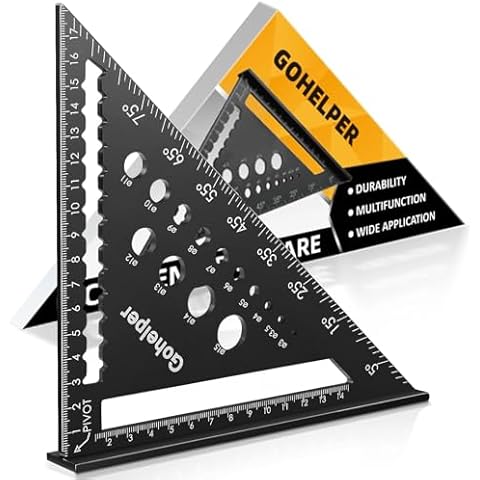 7 Inch Aluminium Multifunctional Carpenter's Square Cover