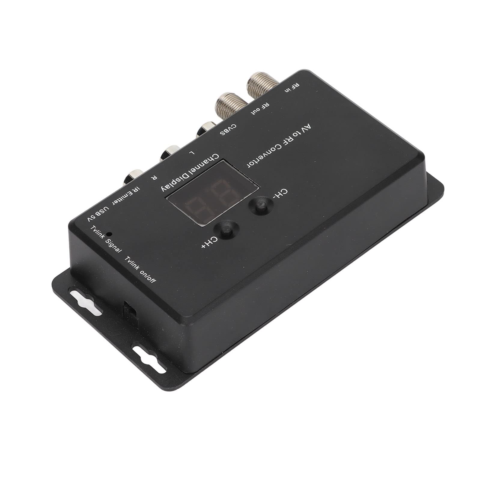 YOUTHINK TV Link Modulator Adjustable Support PAL NTSC AV to RF Converter for Set Top Boxes and A V Sources