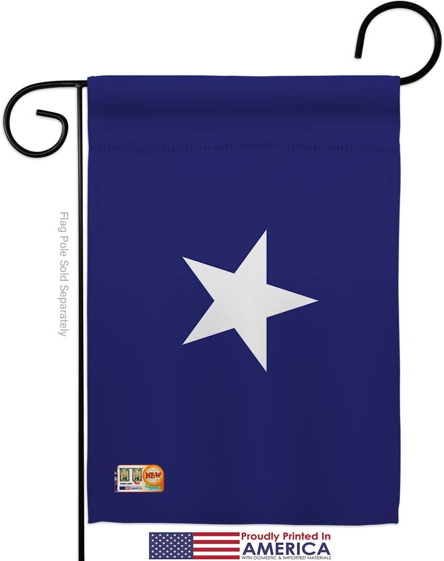 Bonnie Blue Garden Flag Set with Stand Americana US Historic July Memorial Veteran Independence United State American Small Decorative Gift Yard House Banner Made In USA 13 X 18.5