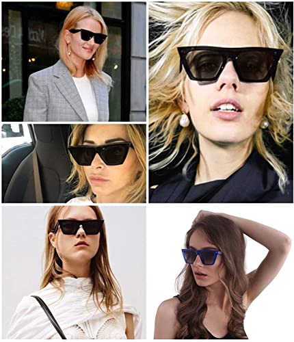 JFAN Occhiali da Sole da Donna Retro Square Cat