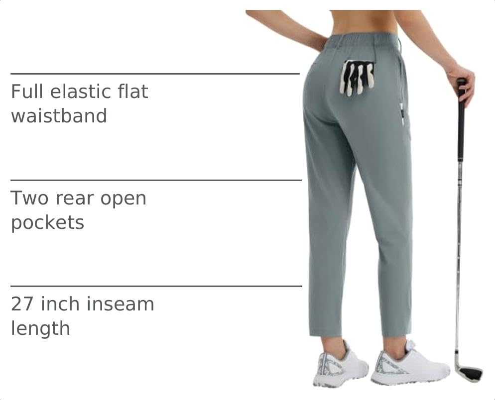 Image of baleaf Women's Golf Pants Work Casual Travel Lightweight