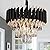A AXILIXI Modern Crystal Chandeliers 3 Tiers Black and Gold Pendant Light Fixtures 16” Round Flush Mount Chandeliers Ceiling Lighting Dimmable for Living Room Dining Room Foyer Bedroom Kitchen
