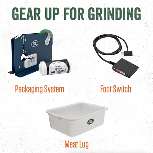 LEM Products BigBite #5 Meat Grinder, 0.35 HP Stainless Steel Electric Meat Grinder for Home Use, Compact Food Processor for Grinding, Sausage Stuffing, Cooking by LEM - Image 7