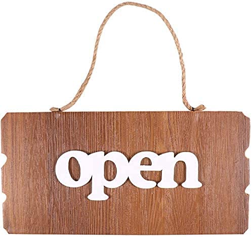 Amazon | オープン クローズ 看板 OPEN CLOSED 木製 両面 カフェ お店