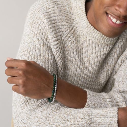 Image of Fossil Men's Plated Stainless Steel Engravable Personalized Gift ID, Chain or Cuff Bracelet for Men