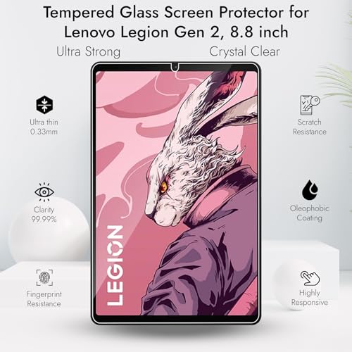 Image of Robustrion Tempered Glass for Lenovo Legion 8.8 inch inch Screen Protector Guard for Lenovo Legion 8.8 inch Tablet