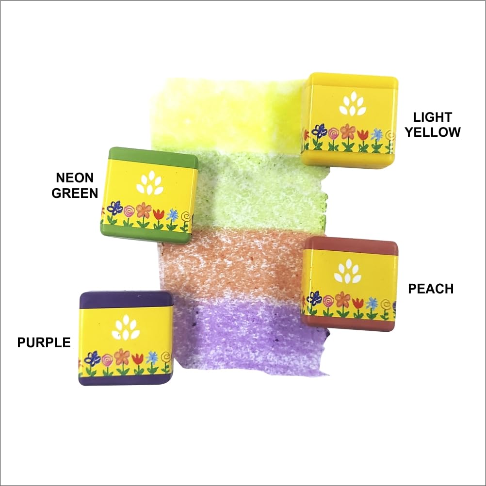 Azafran My First Crayon - Unicorn 4 Jumbo Block Colours, Colors Set for Kids, Baby and Infant Safe, Hypoallergenic, Non-Toxic, Washable, Plant-Based Crayons Colour Set, Ideal Toys for 1 Year Old 1