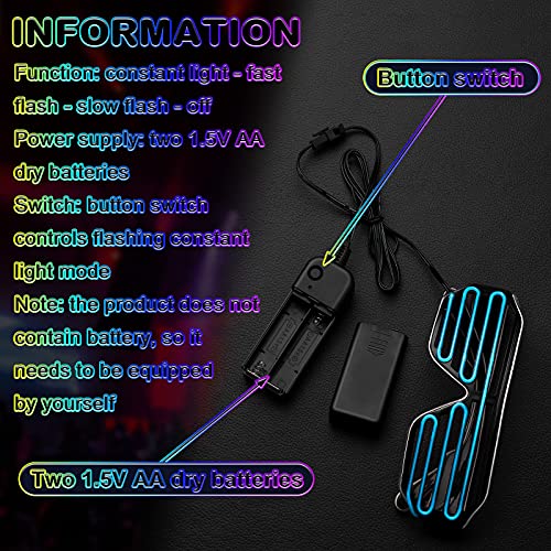 TOODOO Shutter Flashing Sunglasses Light Up Glasses LED Neon Rave Glasses Glow in the Dark Party Favors Halloween Costumes3