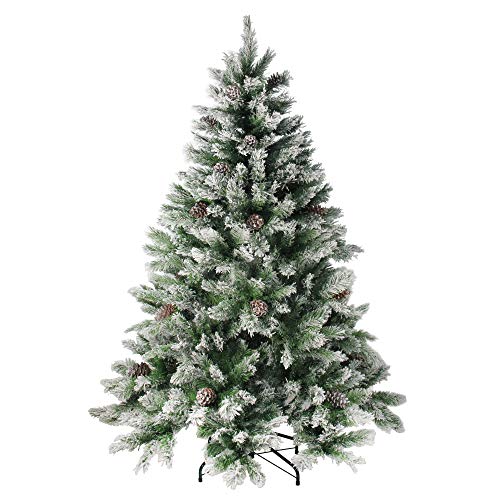 Northlight Angel Pine Cones Christmas Tree, 6', Green