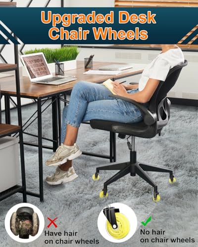 Image of RidRed Gaming Chair Wheels - Heavy-Duty Office Chair Wheels - Replacement Rubber Casters- Universal Fit 3 Inch Chair Casters, Noise Free, Fits 98% Chair, for All Floor