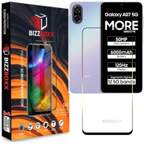 Image of Tempered Glass Compatible with Samsung A07 | F07 | M07 Screen Protector Guard - HD Clarity, Anti-Fingerprint Screen Guard (Sam A07 /F07 /M07-6.7 inch) With Installation Kit - Pack of 1