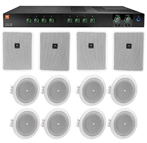 Audiosavings Bundle: (1) JBL CSMA280 Commercial/Restaurant 2 x 80w Amplifier Bundle with (2) Control 25-1 5.25
