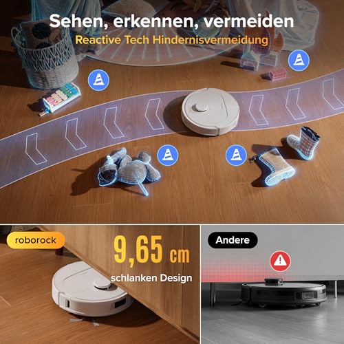 roborock Qrevo S Pro Saugroboter mit Wischfunktion, 18.500 Pa Saugkraft – Ansicht 6
