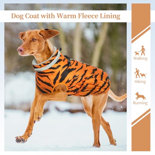 Image of Waterproof Small Dog Coat, Warm Dog Jacket with Harness Built in, XS