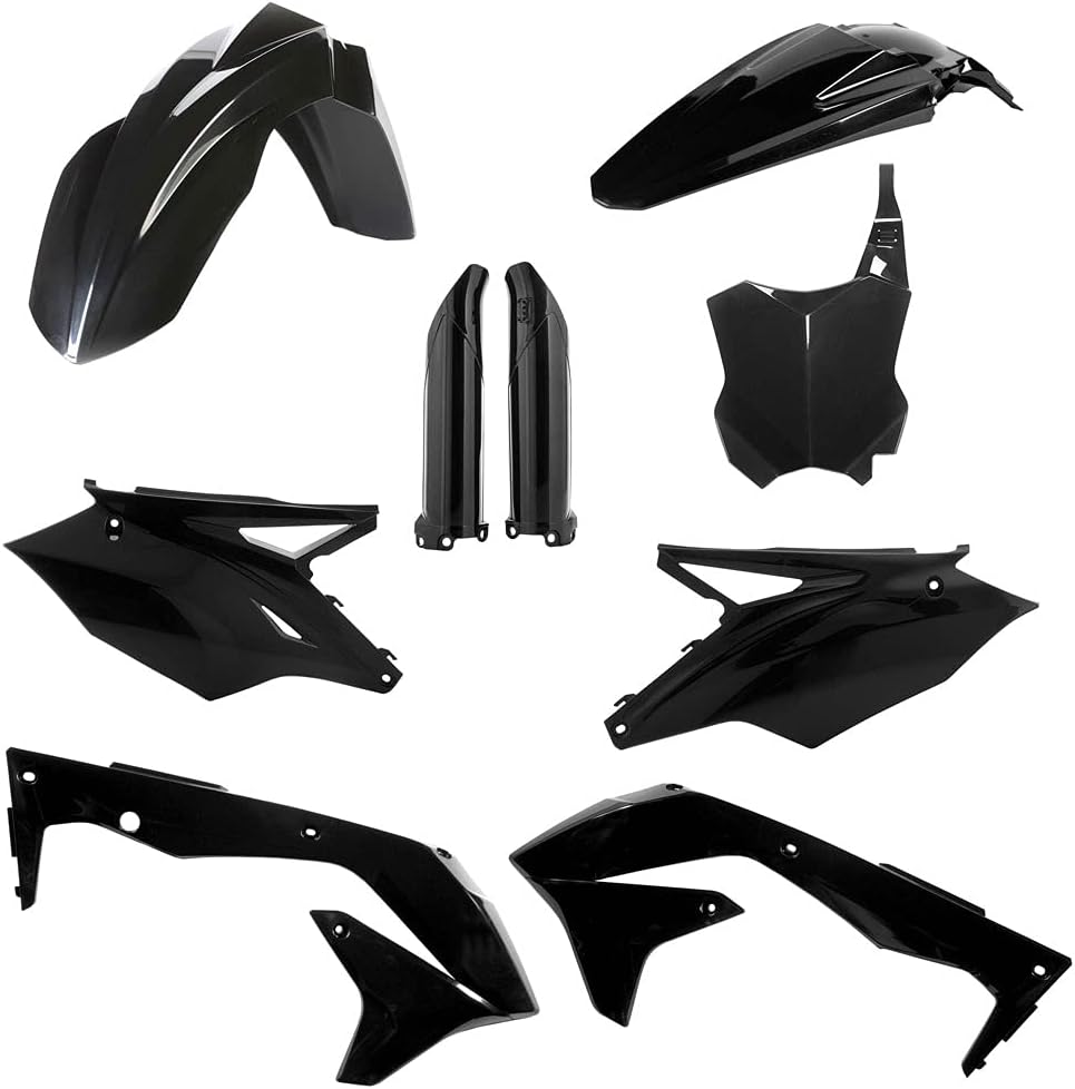Acerbis Full Plastic Kit Black for Kawasaki KX450F 2016-2017