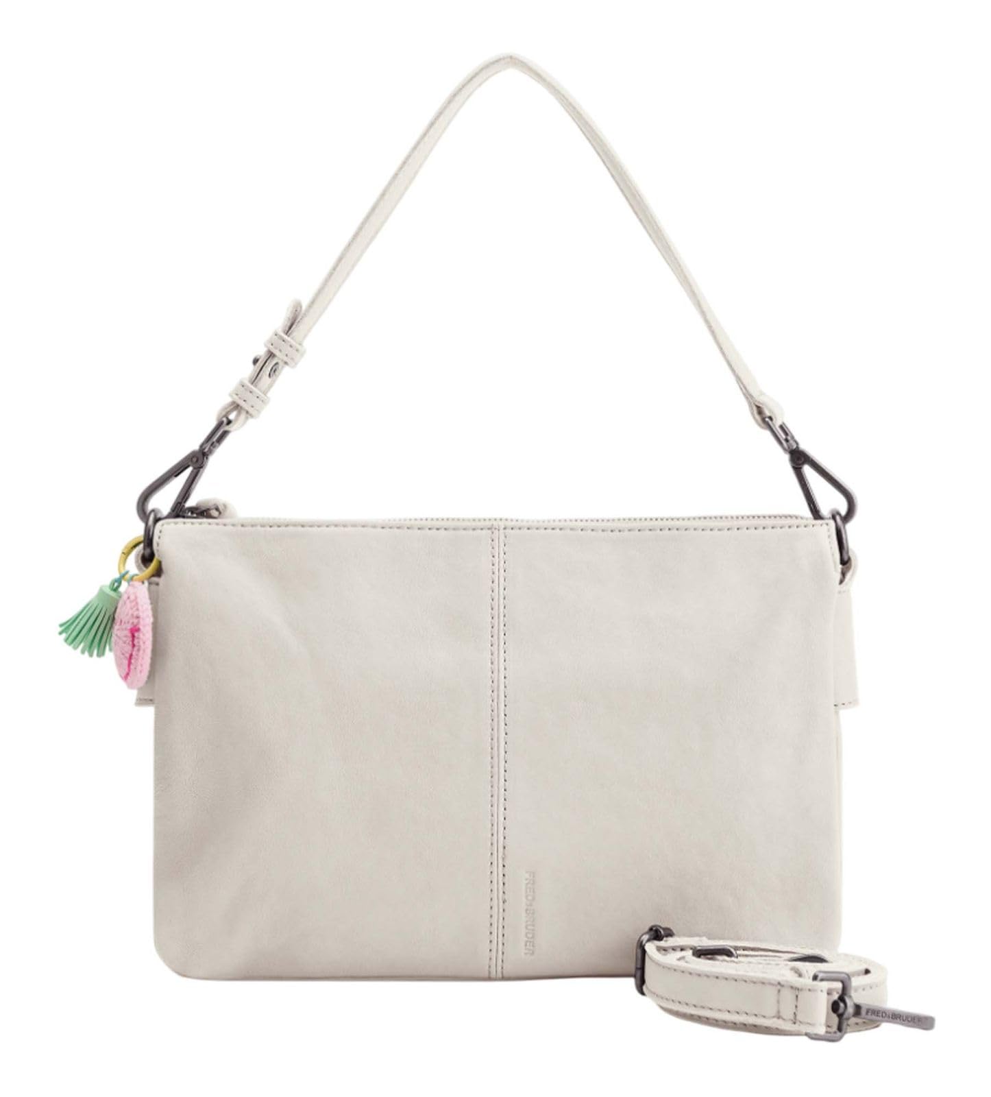 Sac cuir FREDsBRUDER Take A Smile Marshmallow crossbag femme petit format - 4