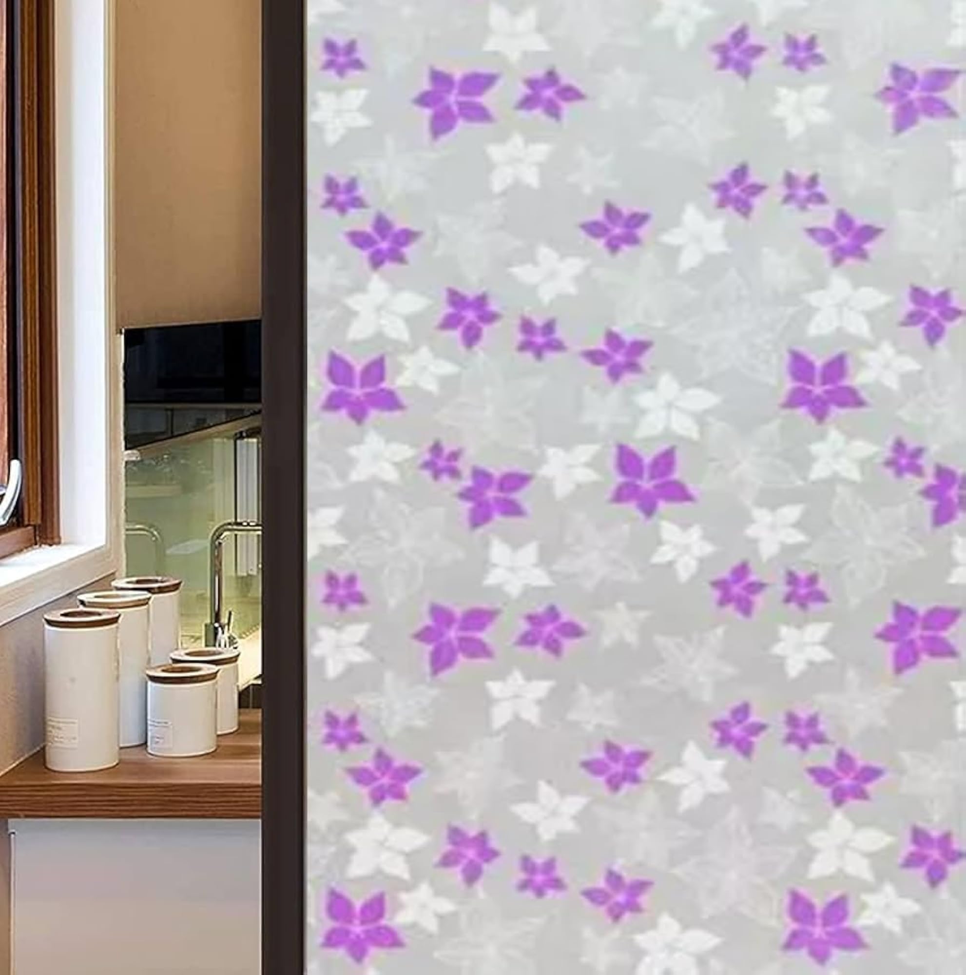 Self Adhesive Vinyl Static Cling Decorative Glass Film