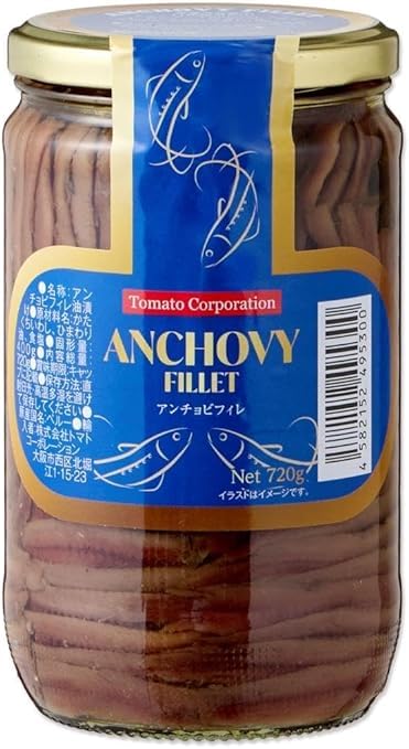 ANCHOVY FILLET アンチョビフィレ　720g 6本 Amazon | アンチョビフィレ(ペルー産) 瓶 720g（固形量400g）業務用