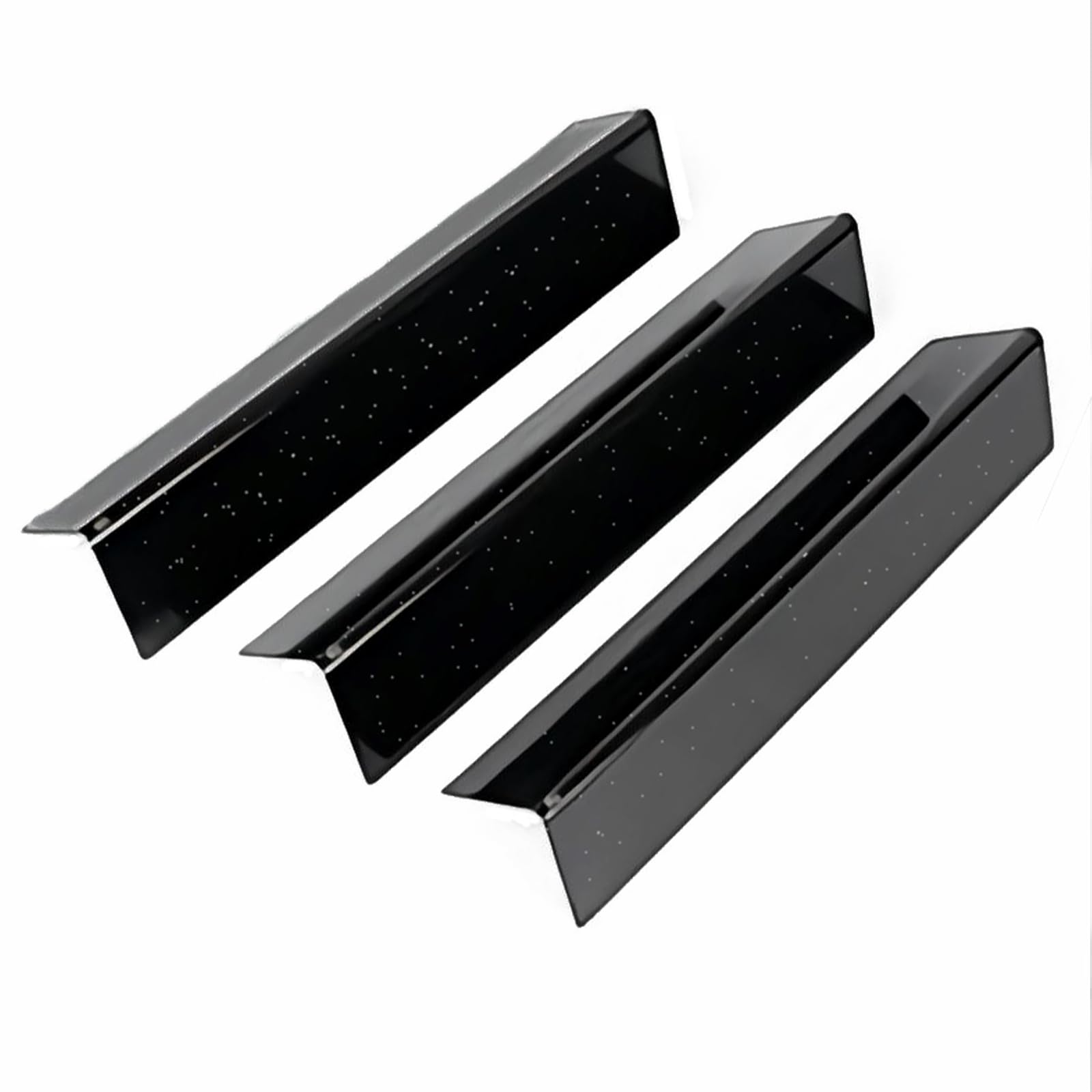 MGiessca Barre Aromatizzanti 7635 38,8 cm per Weber Spirit I & II 200, E210/E220 S210/S220 (Comandi Anteriori), Copertura Bruciatore in Porcellana Smaltata, Ricambio Hitzeschild per Grill a Gas