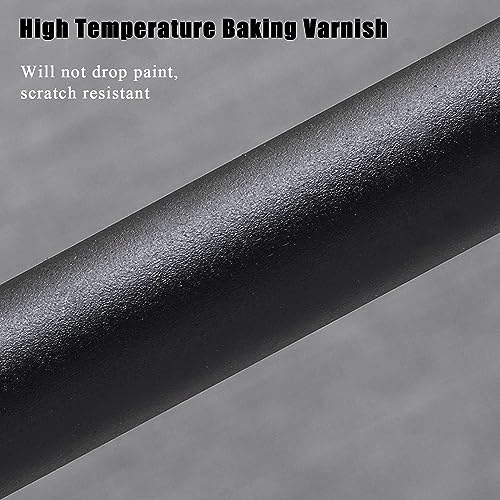 Barre de douche courbée sans perçage murale réglable noire 70-165cm