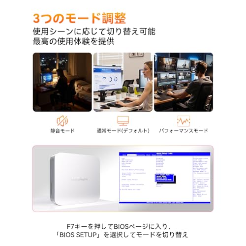 undefined GEEKOM A6 ミニpc、AMD Ryzen 7 6800H搭載【128GB RAM+6TB SSD(最大拡張可能)】3年保証対応 ミニパソコン|4画面出力 最大8K@60Hz対応|USB4:Oculinkよりスムーズ|SDカードスロット|Win 11 Pro 正規版|WiFi 6E・BT 5.2・2.5G LAN|オフィス/動画編集/ゲーミングに最適|32GB DDR5+1TB SSD の商品画像 6