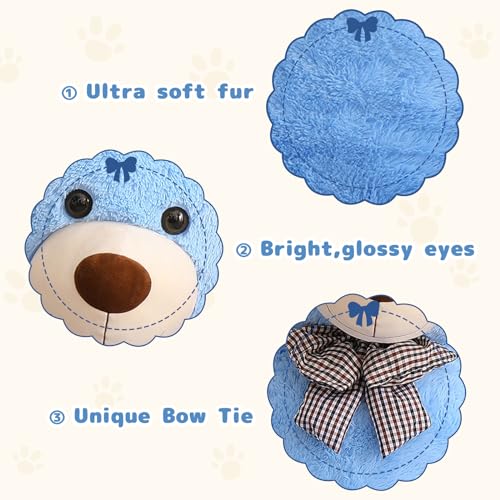 Image of MaoGoLan Giant Plush Teddy Bear, Life Size Large Stuffed Animal, 5 Feet, Soft and Fluffy Big Teddy Bear Gift for Baby Shower, Christmas, Valentine's Day, Blue
