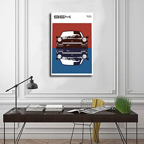 Car Poster Walls Canvas 911 Gt Turbo Carrera Posters Wall Art Canvas For Boys Room Banner For Mancave Garage Bedroom Unframe-Style 16X24Inch(40X60Cm) #TOP2