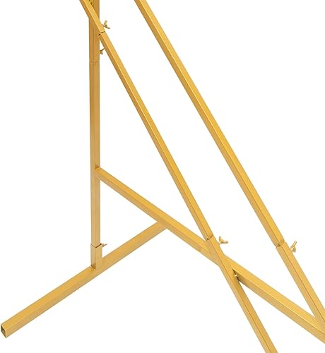 Miniatura 7 de Soporte de arco de metal grande de 6.8 pies para ceremonia de boda, arco geométrico de boda, marco de soporte de flores con base resistente, fácil