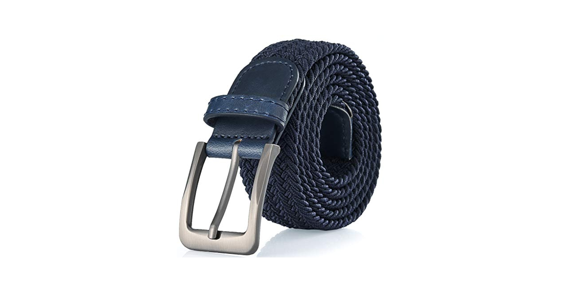 GALLERY SEVEN Woven Elastic Braided Belt For Men - Fabric
