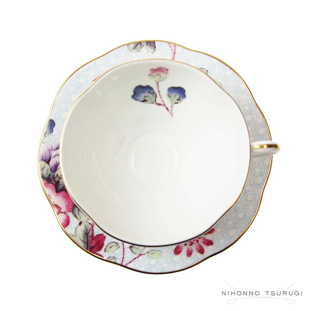 Amazon.co.jp: Wedgwood Cuckoo Tea Story Tea Cup & Saucer, Blue