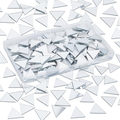 PH PandaHall 200pcs Tuiles mini-triangles Petits carreaux de miroir en acrylique Carreaux de miroir...