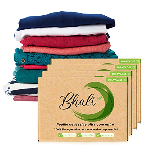 3+1 PACK Gratis 240 HOJAS DE LAVADO ECOLÓGICAS | 240 HOJAS DE LAVADO ECOLÓGICAS Sin detergente en cápsulas o líquido | Detergente para ropa ecológica