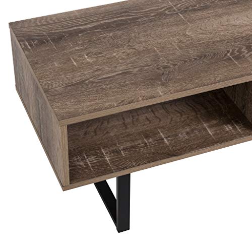 Avalon Home Tribeca Media Console Table, Brown