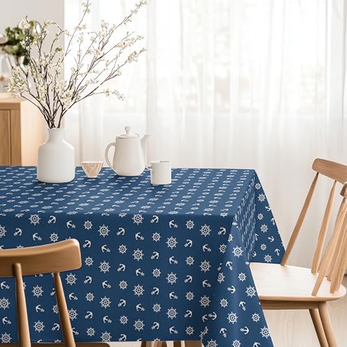 Nappe en résine bleu de qualité supérieure Martina Home Ancora 220x140cm - 2