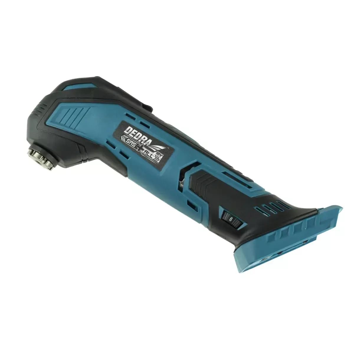 Dedra SAS + ALL DED7059 - Herramienta multifunción con batería (18 V, sin batería ni cargador, 4 accesorios, herramienta multifunción para cortar, 11.000 a 21.000 min-1)