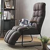 ドウシシャ 全身をゆったりリラックスさせる もこもこポケットコイル 一人掛けソファ ダークブラウン ESCF-BR 幅57cmｘ奥行80cmｘ高112cm 座面高さ43cm リクライニング 一人掛けソファ チェア 椅子 おしゃれ フロアチェア