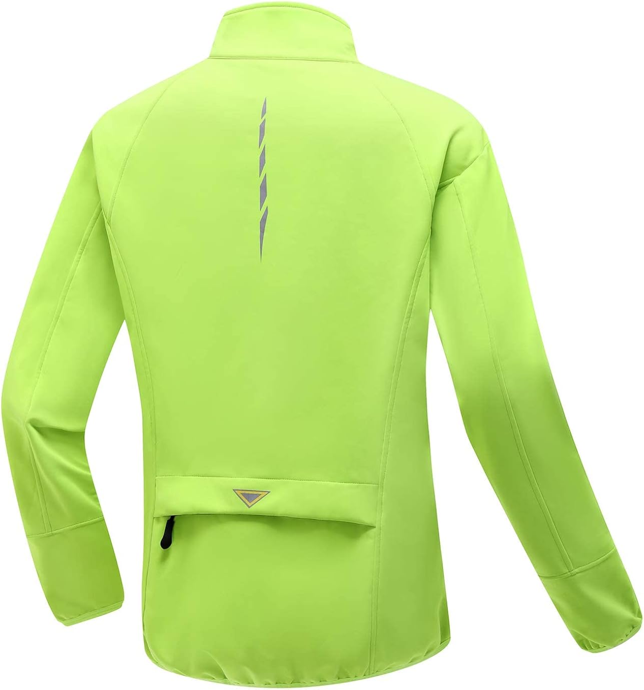 Miniatura 3 de Wantdo Chaqueta térmica de ciclismo de invierno para hombre, cálida, suave, resistente al viento, chaqueta impermeable de forro polar reflectante