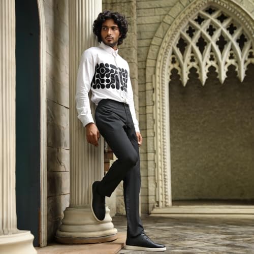 Image of Thomas Crick Luxurious Genuine Leather Sneakers with Dual-Tone Finish and Ortho Footbed