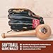 Rhino Wax - Softball Glove Mallet - Stop using Baseball Size Mallets for Soft Ball Gloves - One Piece Hardwood Mitt Shaper to Break In and Perfectly Form and Shape your Mitts to Larger Sized Softballs