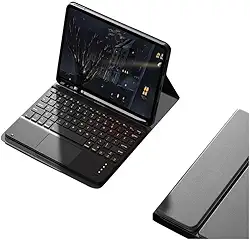 Capa Para Tablet Com Teclado Bluetooth Para iPad 5ª/6ª Geração,iPad Air1/Air2,iPad Pro 9.7 Polegadas (Preto, Teclado de toque)