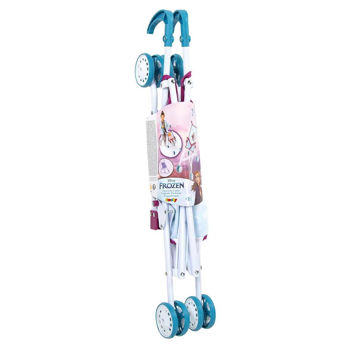 Smoby - La Reine des Neiges - Poussette Canne - pour Poupons et Poupées - Pliable - Tissu Lavable - 250113