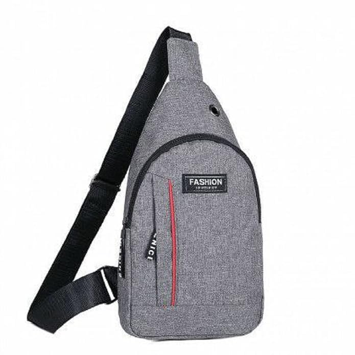 careflection Casual Sling Backpack, Grey Crossbody Chest Bag, Lightweight Tactical Messenger Bag for Men Women, Outdoor Hiking Cycling Daypack Multicolor-picture-33